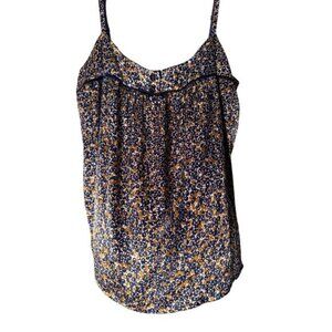 Navy/Gold Cami Silky Woman's Size Large